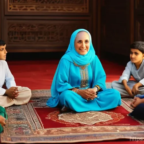 Home 21 문학과 대중문화 - **Prompt Title: Echoes of Narratives: From Ancient Gatherings to Digital Screens**
**Image Promp...