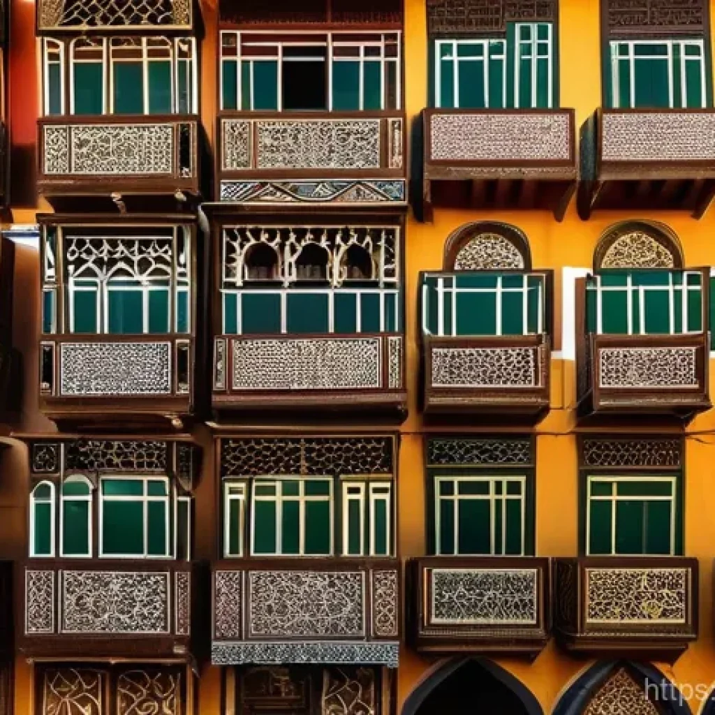 서사 구조 분석 - A bustling traditional Arabic souk at golden hour, filled with the rich aroma of spices and hot Arab...